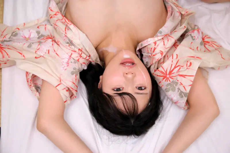 青坂あおい | 豪華！顔射と和服美女 作品画像-2